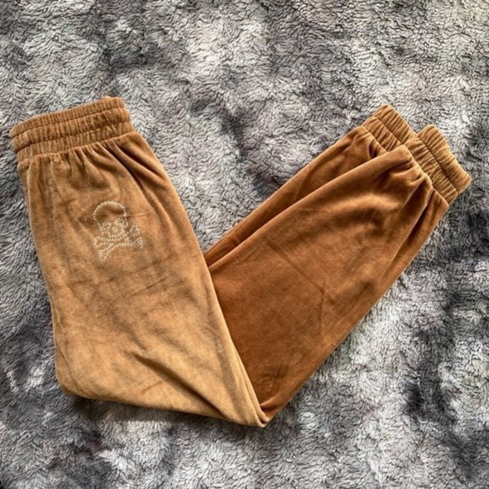 Social Scene Skully Velvet Joggers